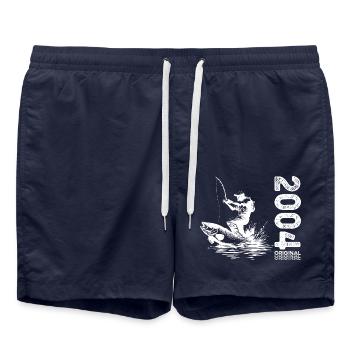 20ème Anniversaire Pêcheur Pêche 2004 Cru 2004 - Short de bain - bleu marine - Devant - AI Model Male 185 light (185cm)