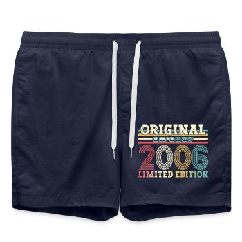 18e anniversaire Original octobre 2006 Volume 06 - Short de bain - bleu marine - Devant - AI Model Male 185 light (185cm)