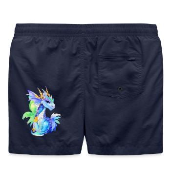 Petit Dragon - Short de bain - bleu marine - Dos