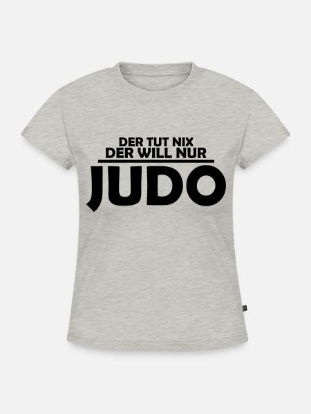 judo - SLIM FIT Frauen Organic T-Shirt - Grau meliert