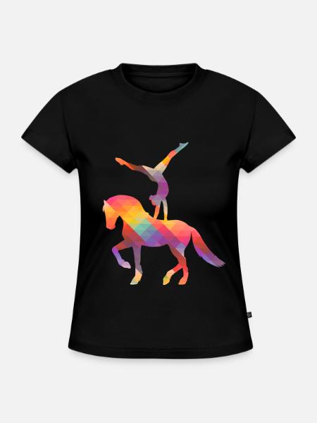 Voltigieren - Voltigierer - Volti - Pferde - SLIM FIT Frauen Organic T-Shirt - Schwarz
