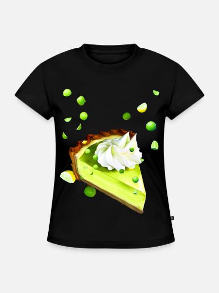 Limettenkuchen Citrone Limette - SLIM FIT Frauen Organic T-Shirt - Schwarz