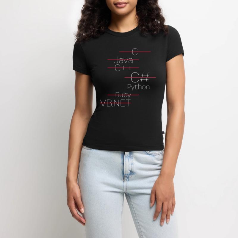 PYTHON CODING / PROGRAMMING LANGUAGE SLIM FIT Women's Organic T-Shirt