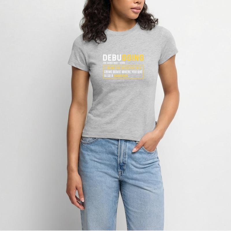 Debugging Programmieren Programmierer Geschenk SLIM FIT Frauen Organic T-Shirt