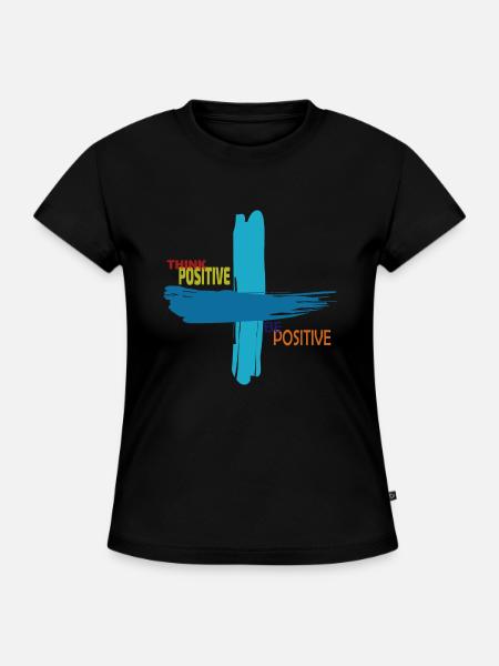 Optimismus - SLIM FIT Frauen Organic T-Shirt - Schwarz