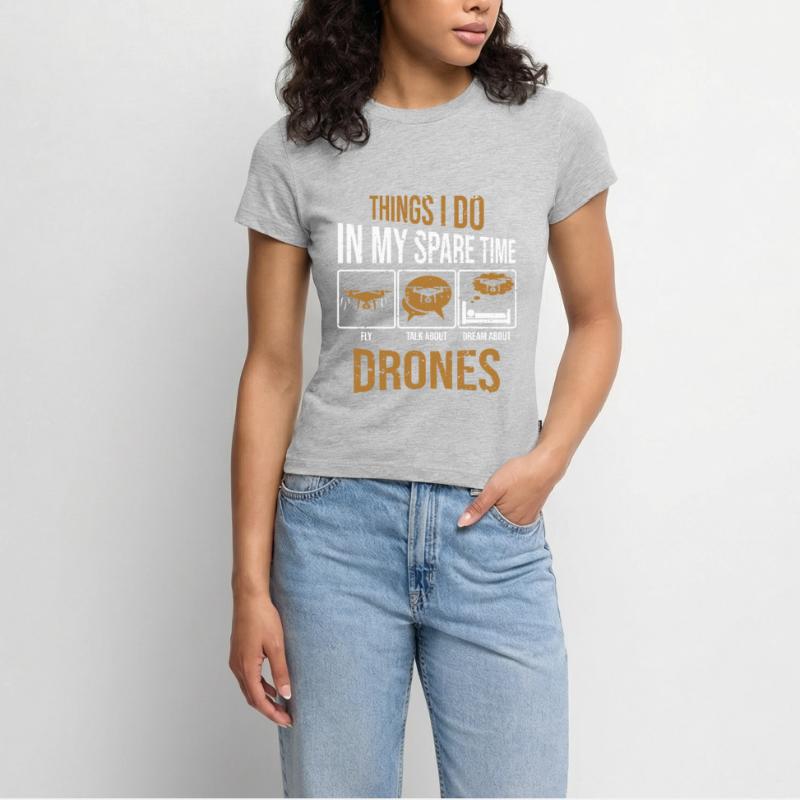Courses de drones : choses que je fais avec ma machine de course de course T-shirt bio SLIM FIT Femme