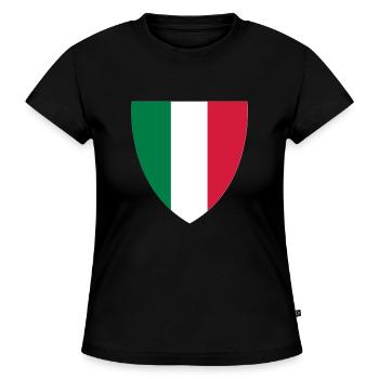 italia - SLIM FIT Frauen Organic T-Shirt - Schwarz - Vorne - Selfina (174cm)