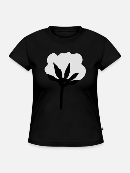 Baumwolle - SLIM FIT Frauen Organic T-Shirt - Schwarz
