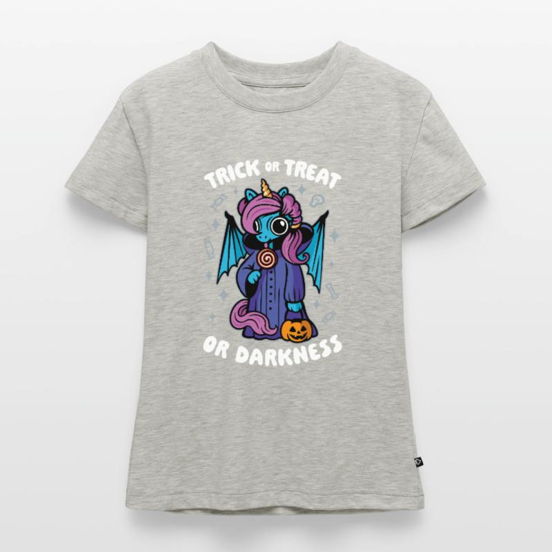 Dunkles süßes Einhorn - Süßes oder Saures oder Dunkelheit SLIM FIT Frauen Organic T-Shirt