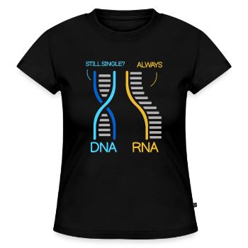 Professeur de biologie Biologiste Biologiste en microbiologie - T-shirt bio SLIM FIT Femme - noir - Devant - Selfina (174cm)
