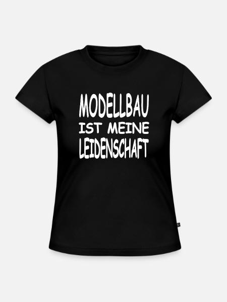 Modellbau - SLIM FIT Frauen Organic T-Shirt - Schwarz