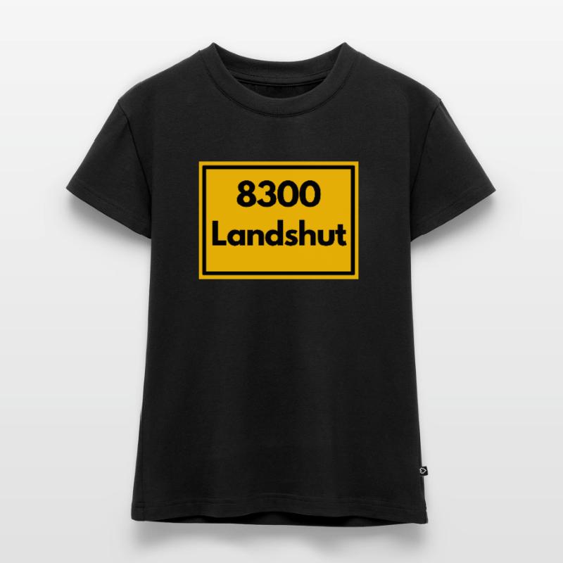 OLD POSTCODE POSTCODE RETRO 8300 LANDSHUT BAVARIA SLIM FIT Women's Organic T-Shirt