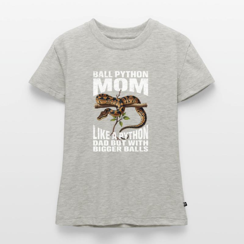 Maman Python roi Maman Serpents Terrarium Python T-shirt bio SLIM FIT Femme
