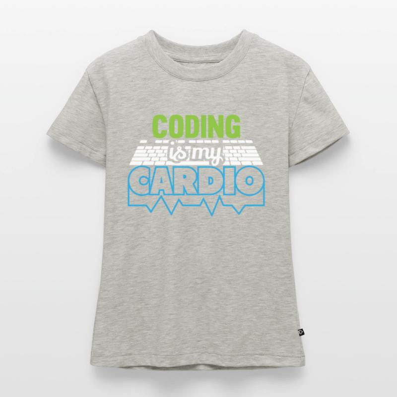 PROGRAMMERS Coding is my Cardio Funny Developer SLIM FIT Women's Organic T-Shirt