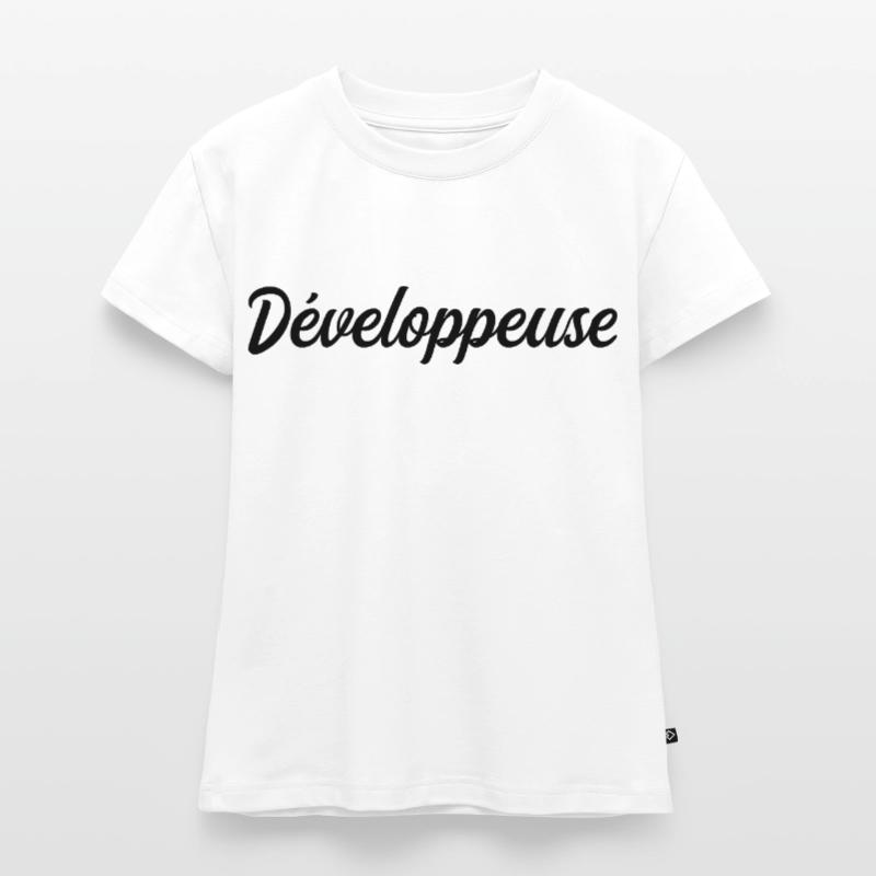 Développeuse Web Code Logiciel Application Tech T-shirt bio SLIM FIT Femme
