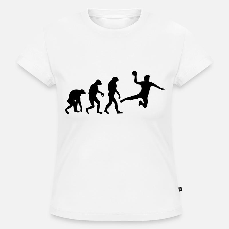 Handball Evolution - SLIM FIT Women's Organic T-Shirt - white