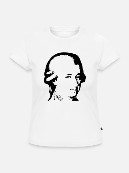 Wolfgang Amadeus Mozart - SLIM FIT Frauen Organic T-Shirt - Weiß