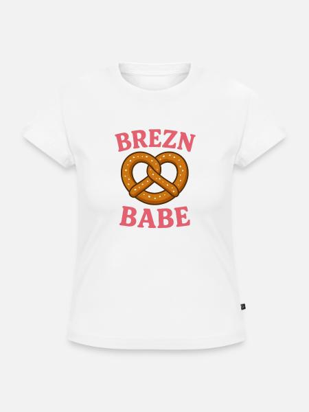 Brezn Babe Shirt - SLIM FIT Frauen Organic T-Shirt - Weiß