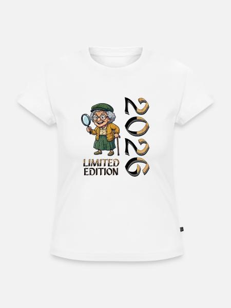 Großmutter Limited Edition Oma in Rente - SLIM FIT Frauen Organic T-Shirt - Weiß