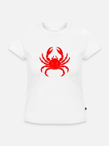 Krabbe - SLIM FIT Frauen Organic T-Shirt - Weiß