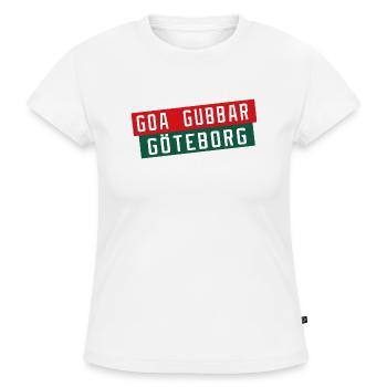 Göteborg Goa Gubbar - SLIM FIT Frauen Organic T-Shirt - Weiß - Vorne - Selfina (174cm)