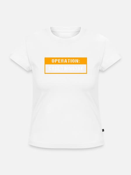 Kaufrausch Cyber Monday - SLIM FIT Frauen Organic T-Shirt - Weiß
