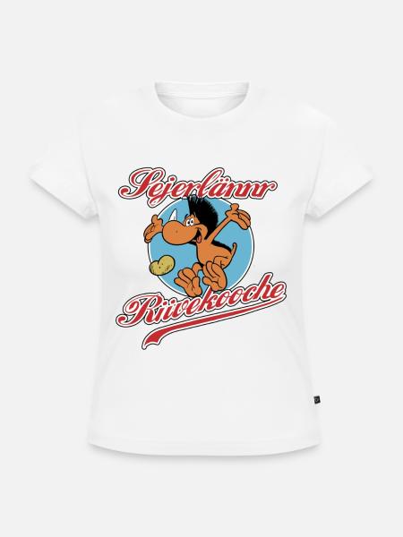 Sejerlännr Dilldappe - SLIM FIT Frauen Organic T-Shirt - Weiß