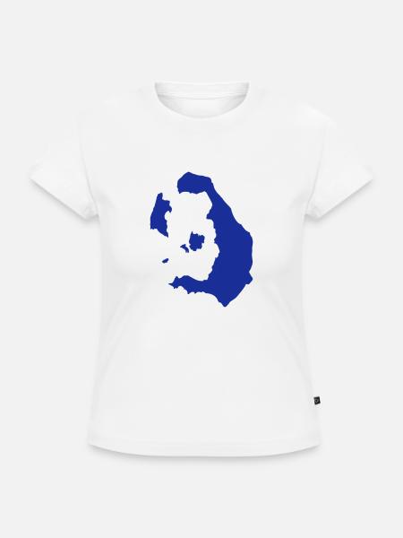 Santorini - SLIM FIT Frauen Organic T-Shirt - Weiß