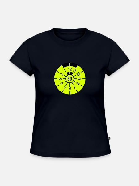 TÜV 1960 - SLIM FIT Frauen Organic T-Shirt - Navy