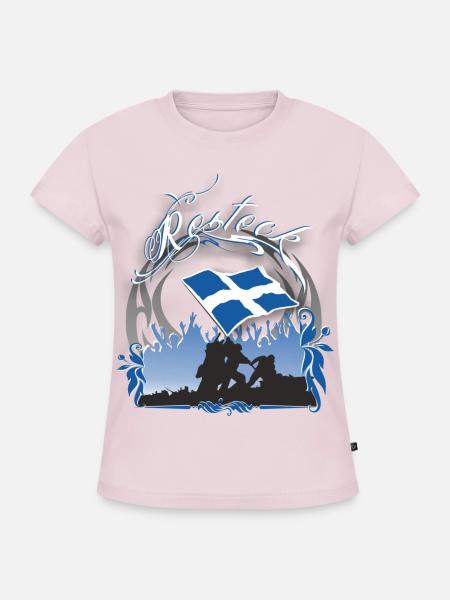 Rostock - SLIM FIT Frauen Organic T-Shirt - Puderrosa