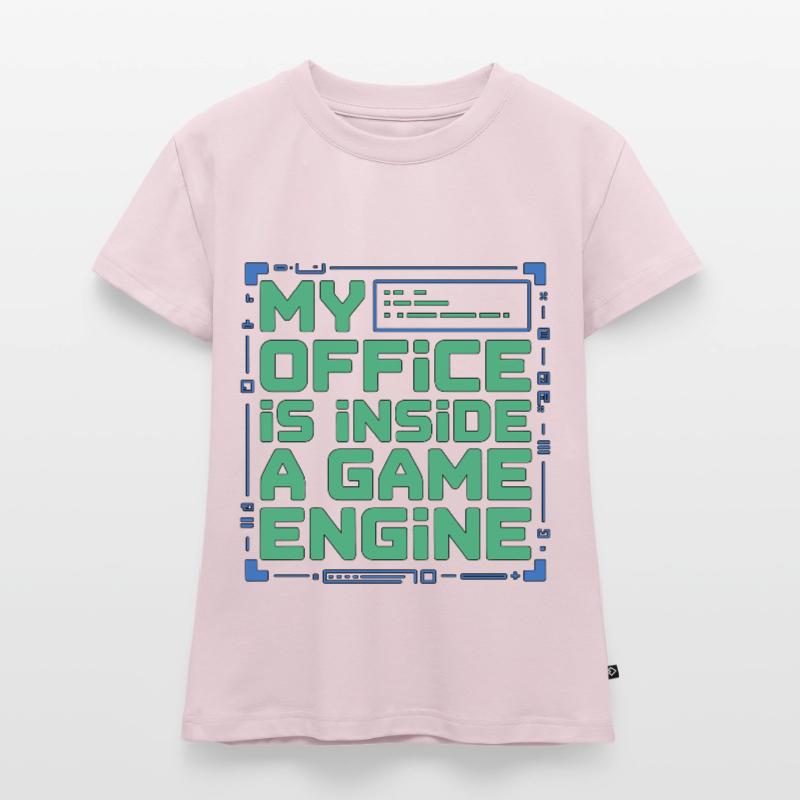 Game Developer My Office Is Inside Game Developer SLIM FIT Frauen Organic T-Shirt
