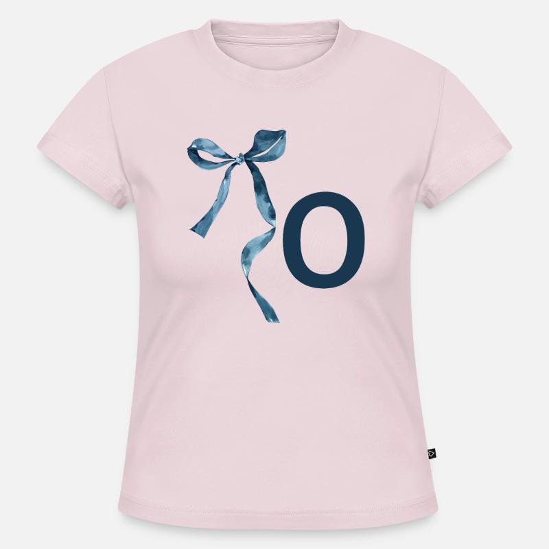 Monogramm oder Geschenkidee - SLIM FIT Frauen Organic T-Shirt - Puderrosa