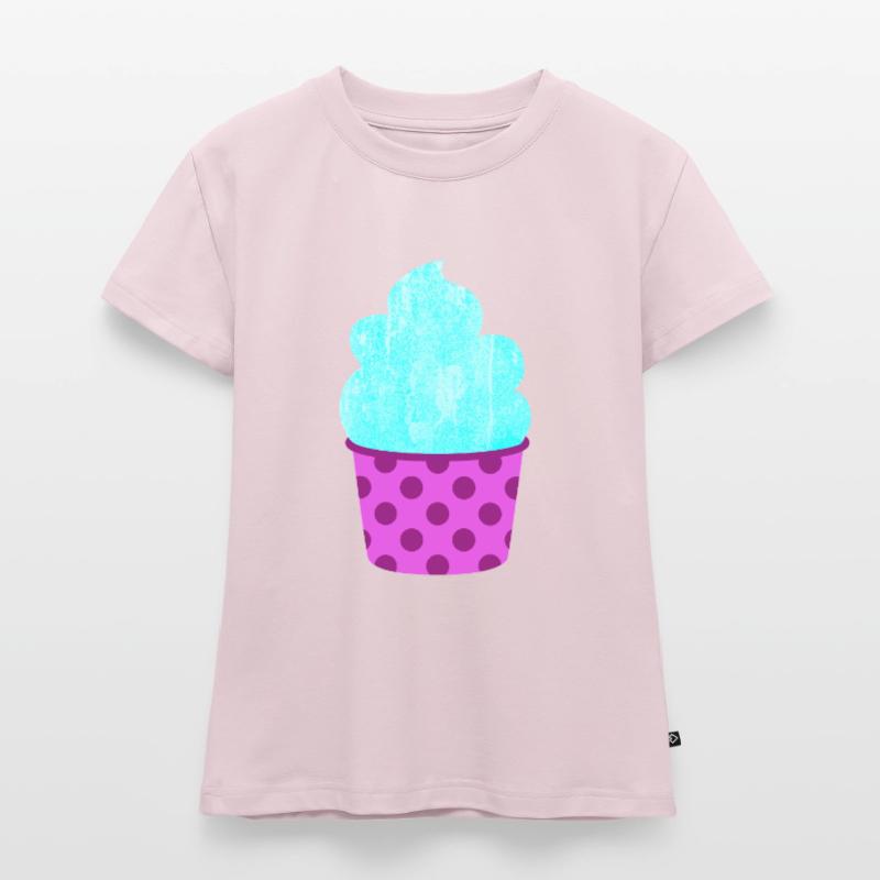 Eis Eiscreme Eiskrem Dots Punkte Softeis Sommer SLIM FIT Frauen Organic T-Shirt