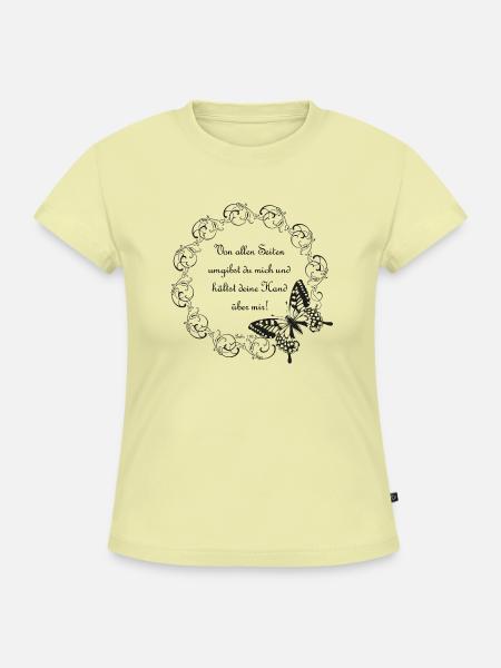 Psalm 139 - SLIM FIT Frauen Organic T-Shirt - Buttergelb