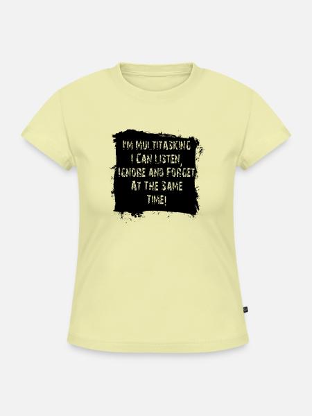 ADHS - SLIM FIT Frauen Organic T-Shirt - Buttergelb