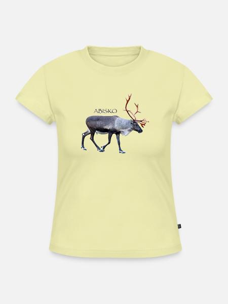 ABISKO Nationalpark Schweden - SLIM FIT Frauen Organic T-Shirt - Buttergelb