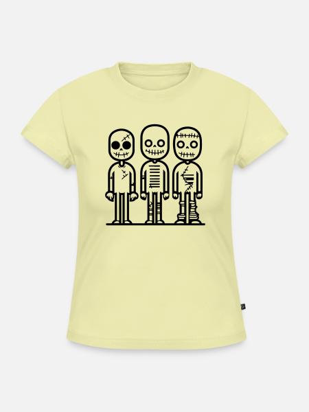 zombie_3 - SLIM FIT Frauen Organic T-Shirt - Buttergelb