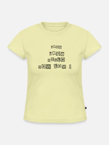 Riecht nach Hemdgeist - SLIM FIT Frauen Organic T-Shirt - Buttergelb