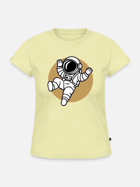 Saltonaut - SLIM FIT Frauen Organic T-Shirt - Buttergelb