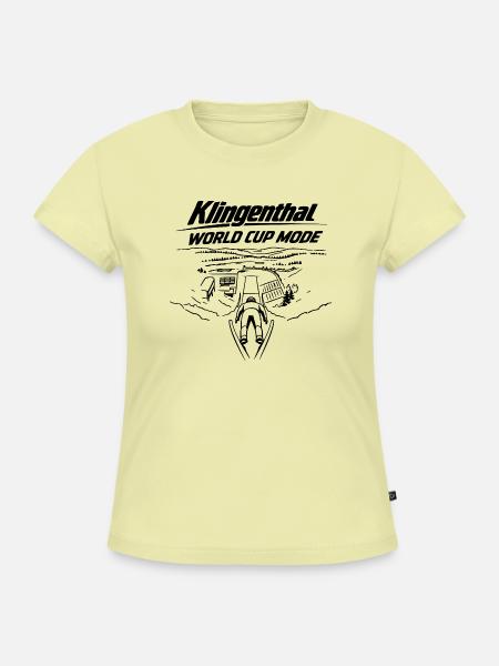 Klingenthal World Cup  - SLIM FIT Frauen Organic T-Shirt - Buttergelb