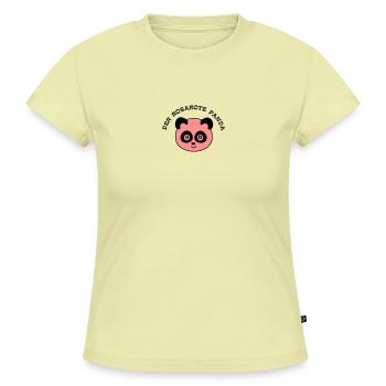 6061912 121728203 pandikus4 - SLIM FIT Frauen Organic T-Shirt - Buttergelb - Vorne - AI Model Female 172 light (172cm)