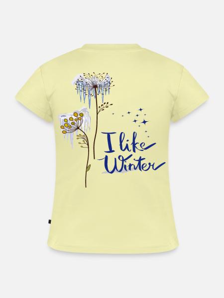 Eisblumen Winter - SLIM FIT Frauen Organic T-Shirt - Buttergelb