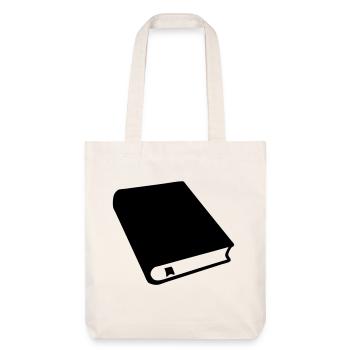 dessin vecteur livre lecteur libraire écrivain - Tote bag épais recyclé Stanley/Stella - blanc cassé - Devant