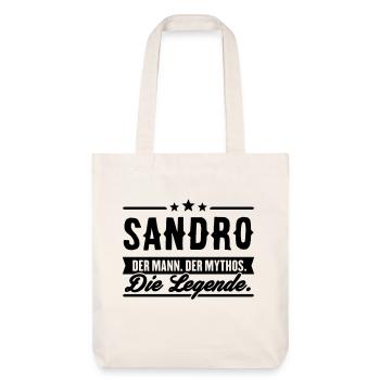 Man Myth Legend Sandro - Stanley/Stella Heavyweight Recycled Tote Bag - natural white - Front