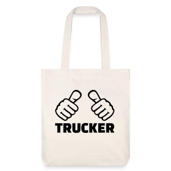Trucker - Stanley/Stella recycelter Heavyweight Stoffbeutel - Naturweiß - Vorne