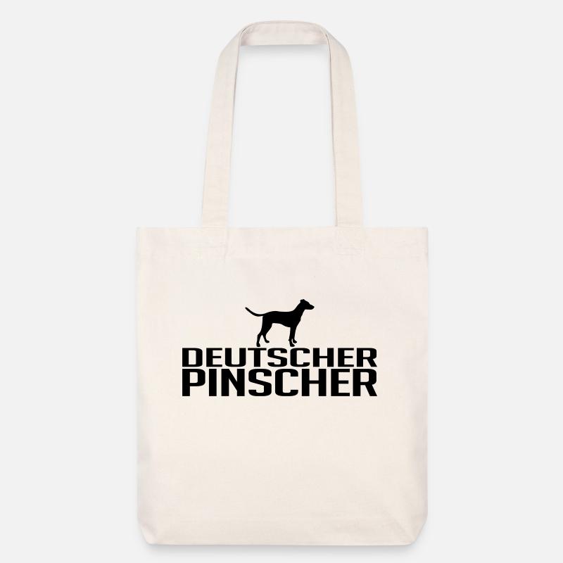 DEUTSCHER PINSCHER Hunderasse - Stanley/Stella recycelter Heavyweight Stoffbeutel - Naturweiß