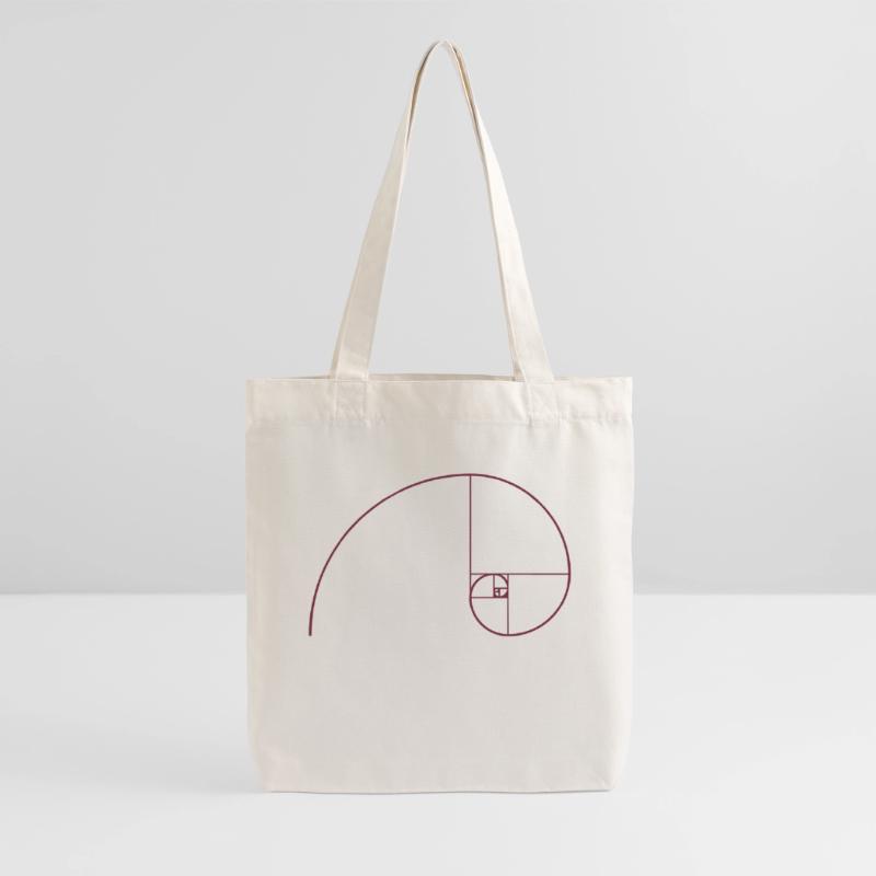 Spirale de Fibonacci, section doré, Phi, evolution Tote bag épais recyclé Stanley/Stella