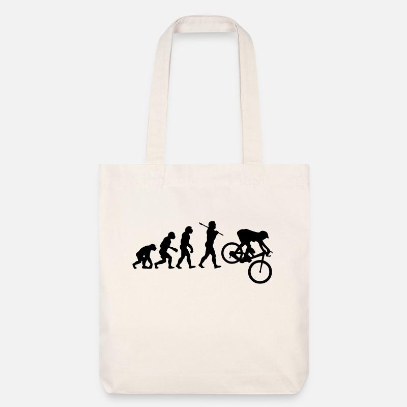 MTB Downhill Evolution - Stanley/Stella Heavyweight Recycled Tote Bag - natural white