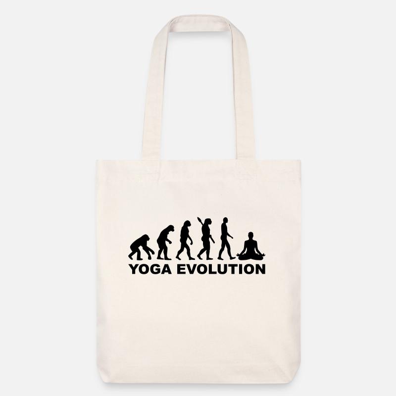 Yoga Evolution - Stanley/Stella Heavyweight Recycled Tote Bag - natural white