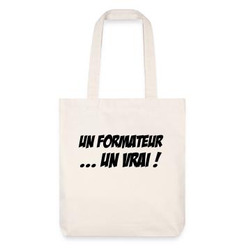 Formateur / Formatrice / Formation / Education - Tote bag épais recyclé Stanley/Stella - blanc cassé - Devant